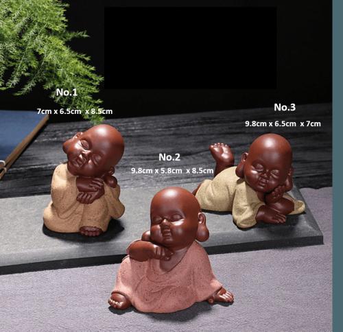 Tea Pet Passion | 5pc/Set Top Quality Buddha Monk Tea Pet Figurines Buddha Lovers Buddha Lovers