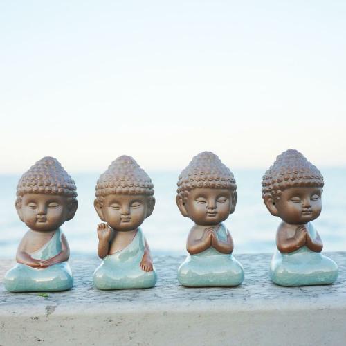 Tea Pet Passion | Glazed Buddha Tea Pet Cute Figurine Buddha Lovers Buddha Lovers