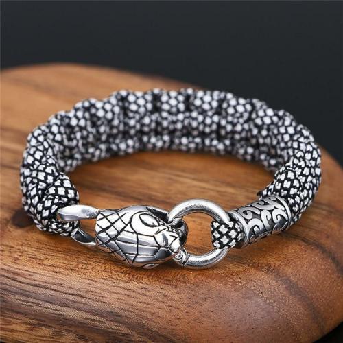 Viking Collection | Stainless Steel SNAKE Head ‘ LIFE FORCE’ Bracelet For Men Viking Collection