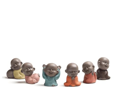 Buddha Lovers | Monk Babies Ceramic Tea Pet Figurine Buddha Lovers Buddha Lovers