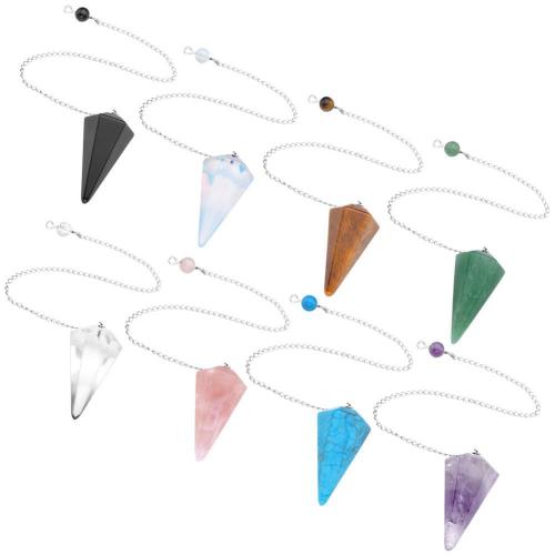 Chakra | Natural Crystal Pyramid Chakra Dowsing Pendulum Accessories Accessories